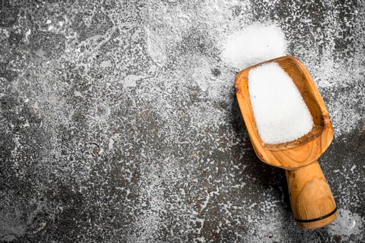 Scoop with sugar. photo