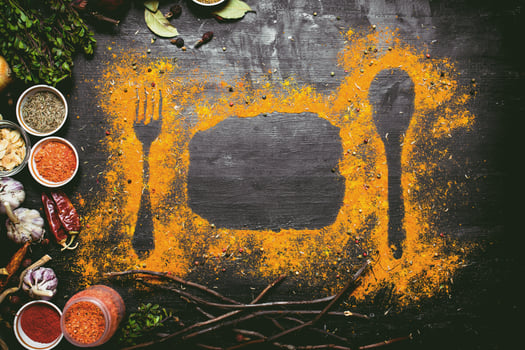 Indian spices and herbs. photo