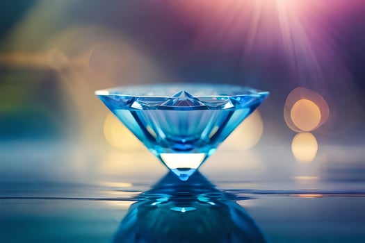a diamond is shown in the shape of a diamond. AI-Generated photo