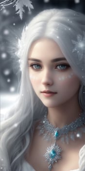 Beautiful White Fox Demon Queen Wallpaper Ai Generative photo