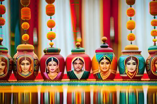 indian wedding decor ideas. AI-Generated photo