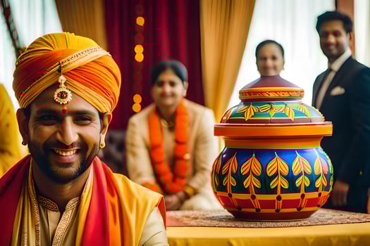 indian wedding photography in mumbai. AI-Generated photo
