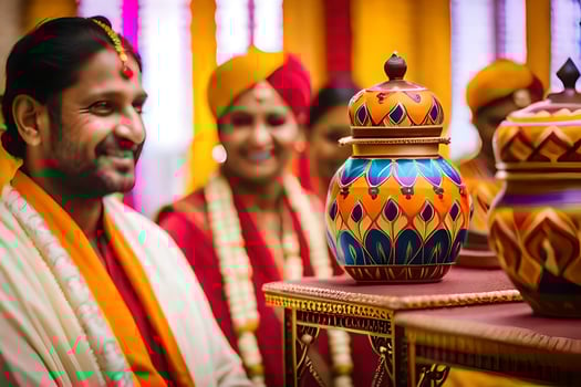 indian wedding photography in the philippines. AI-Generated photo