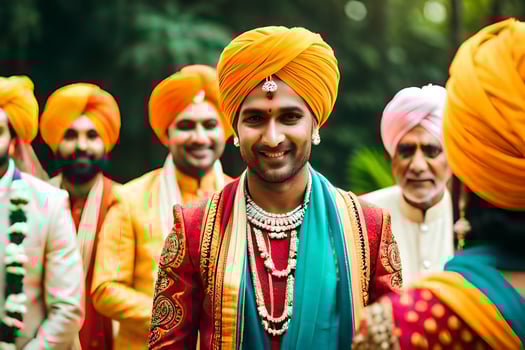 indian wedding in london. AI-Generated photo