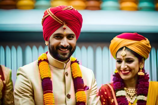 indian wedding in mumbai. AI-Generated photo