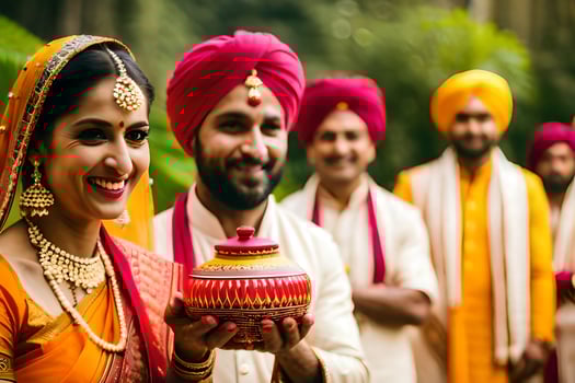 indian wedding ceremony. AI-Generated photo