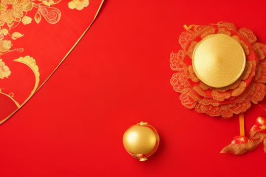 Chinese New Year background. AI Generative Pro Photo