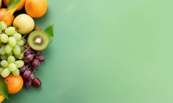 Abundant and meticulously organized fruit. AI Generative photo