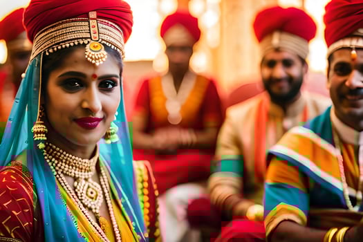 indian wedding in bangalore. AI-Generated photo
