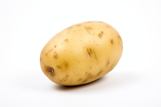 AI generated Potato isolated on white background. AI Generated photo