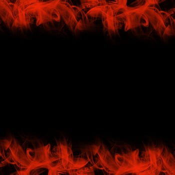 Abstract Smoke Frame On Black Background photo