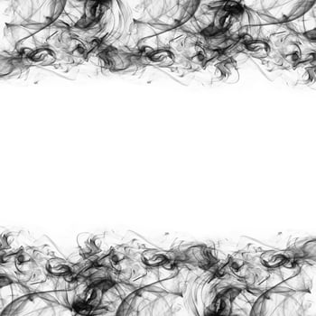 Abstract Smoke Frame On Black Background photo