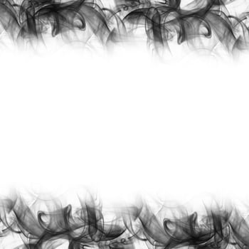 Abstract Smoke Frame On Black Background photo