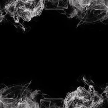 Abstract Smoke Frame On Black Background photo