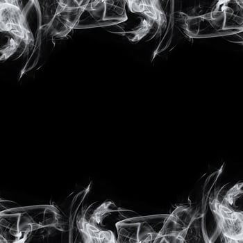 Abstract Smoke Frame On Black Background photo