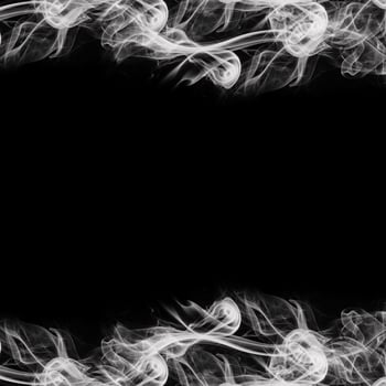 Abstract Smoke Frame On Black Background photo
