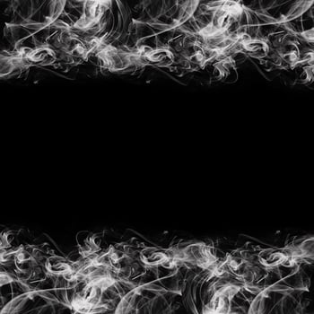 Abstract Smoke Frame On Black Background photo