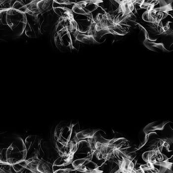 Abstract Smoke Frame On Black Background photo