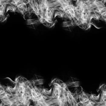 Abstract Smoke Frame On Black Background photo