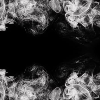 Abstract Smoke Frame On Black Background photo