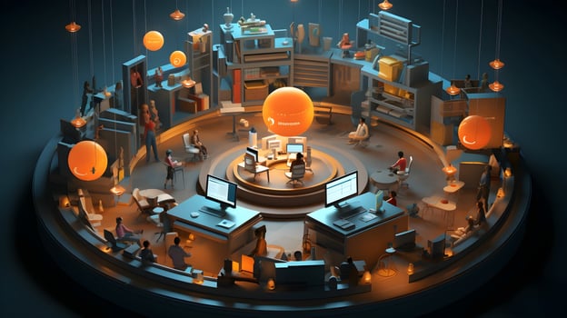 Elevate Customer Engagement with CRM Software Solutions. AI Generated photo