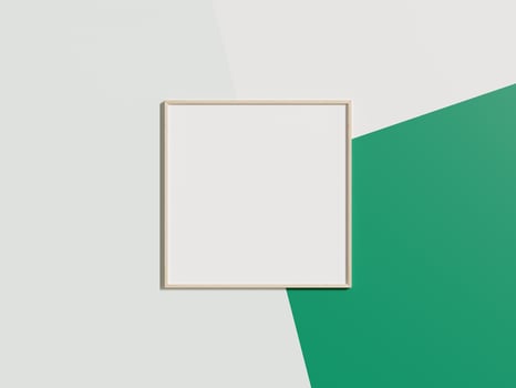 Minimal picture poster frame mockup on abstract wall wallpaper photo