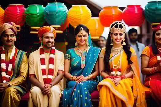 indian wedding in bangalore. AI-Generated photo