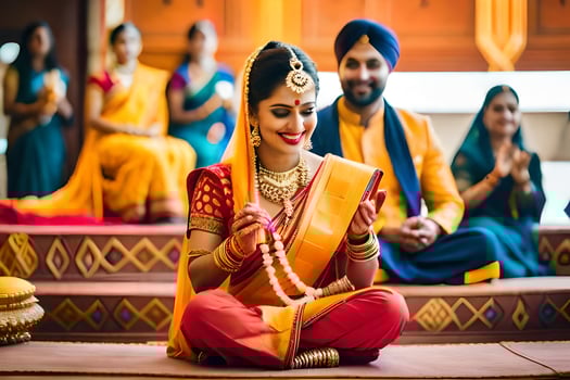 indian wedding photography in delhi. AI-Generated photo