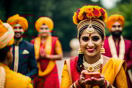 indian wedding photography in delhi. AI-Generated photo