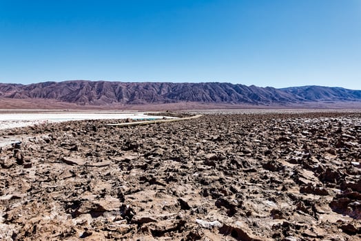 Landscape of the Hidden Baltinache Lagoons - Atacama Desert - Chile. photo