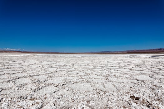Landscape of the Hidden Baltinache Lagoons - Atacama Desert - Chile. photo