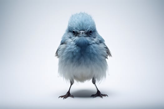 blue bird AI Generative photo