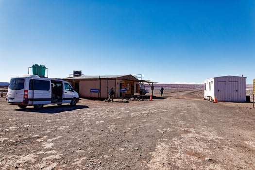 Landscape of the Hidden Baltinache Lagoons - Atacama Desert - Chile. photo