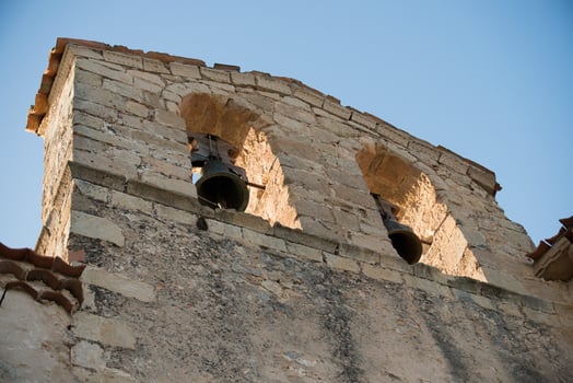 Detail of bell tower. Saint Frutos Church photo