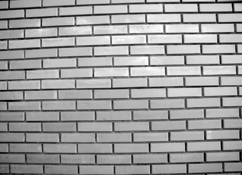 Brick wall texture. House wall pattern black and white photo, close view photo