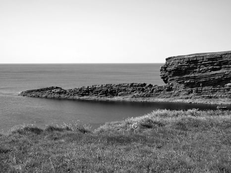 Cliffs and Atlantic ocean, rocks and laguna, beauty in nature. Summer vacation trip background photo