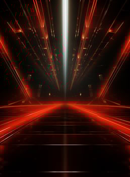 Ai Generative Backdrop Red Spotlights For Flyers, Banner and Backgrounds realistic image ultra hd high design photo