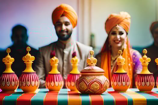 indian wedding decor ideas. AI-Generated photo
