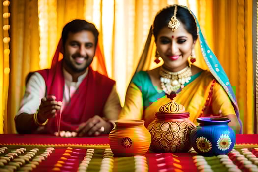 indian wedding photography in bangalore. AI-Generated photo
