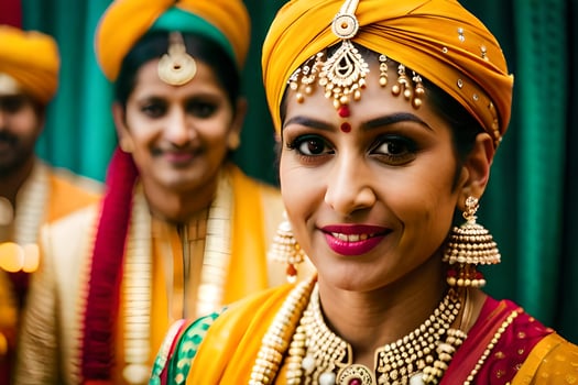 indian wedding photography in london. AI-Generated photo