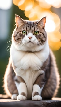 AI Generative chonky cat photo