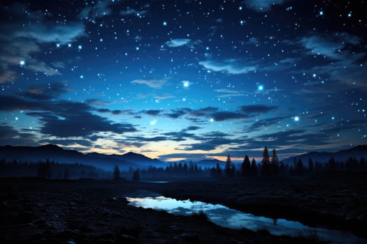 sky at night situation AI Generated photo
