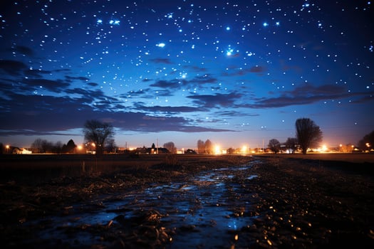 sky at night situation AI Generated photo
