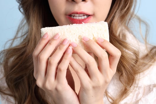 Woman Eating Food photo
