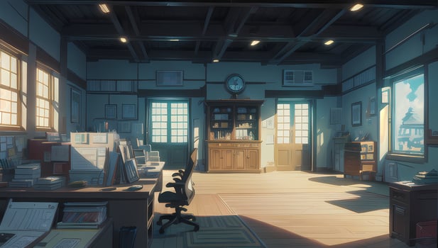 Office Modern Fantasy Graphic Novel Anime Manga Wallpaper photo