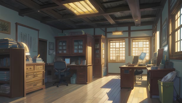 Office Modern Fantasy Graphic Novel Anime Manga Wallpaper photo