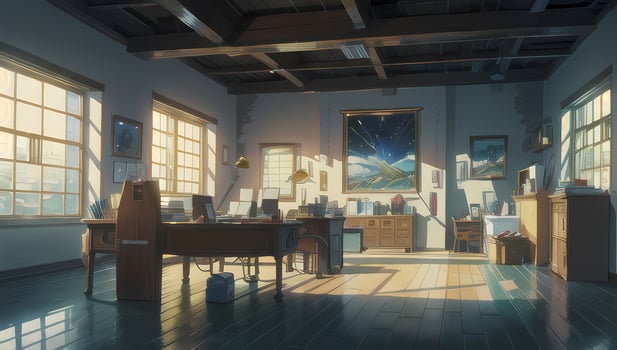 Office Modern Fantasy Graphic Novel Anime Manga Wallpaper photo