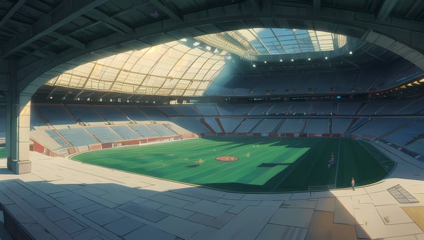 Stadium Sports Modern Fantasy Graphic Novel Anime Manga Wallpaper photo