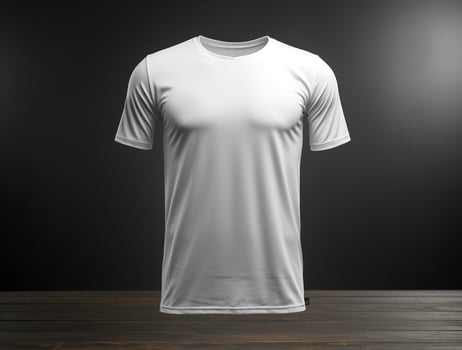 Professional white blank tshirt ai generated photo