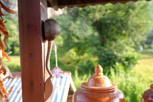 Blister for holding water for drinking photo